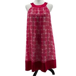 Maggy London Pink & Fuchsia Geometric Halter Mini Dress